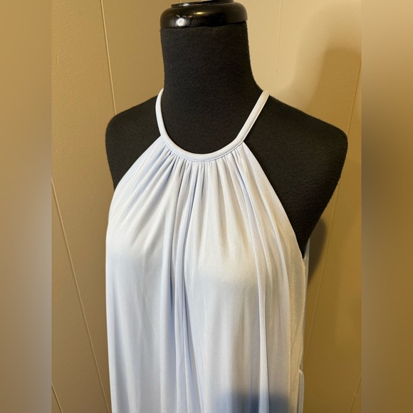 David’s Bridal Sleeveless Maxi Dress Back Slit & Clasp Underlining. Size 6. - Picture 7 of 8
